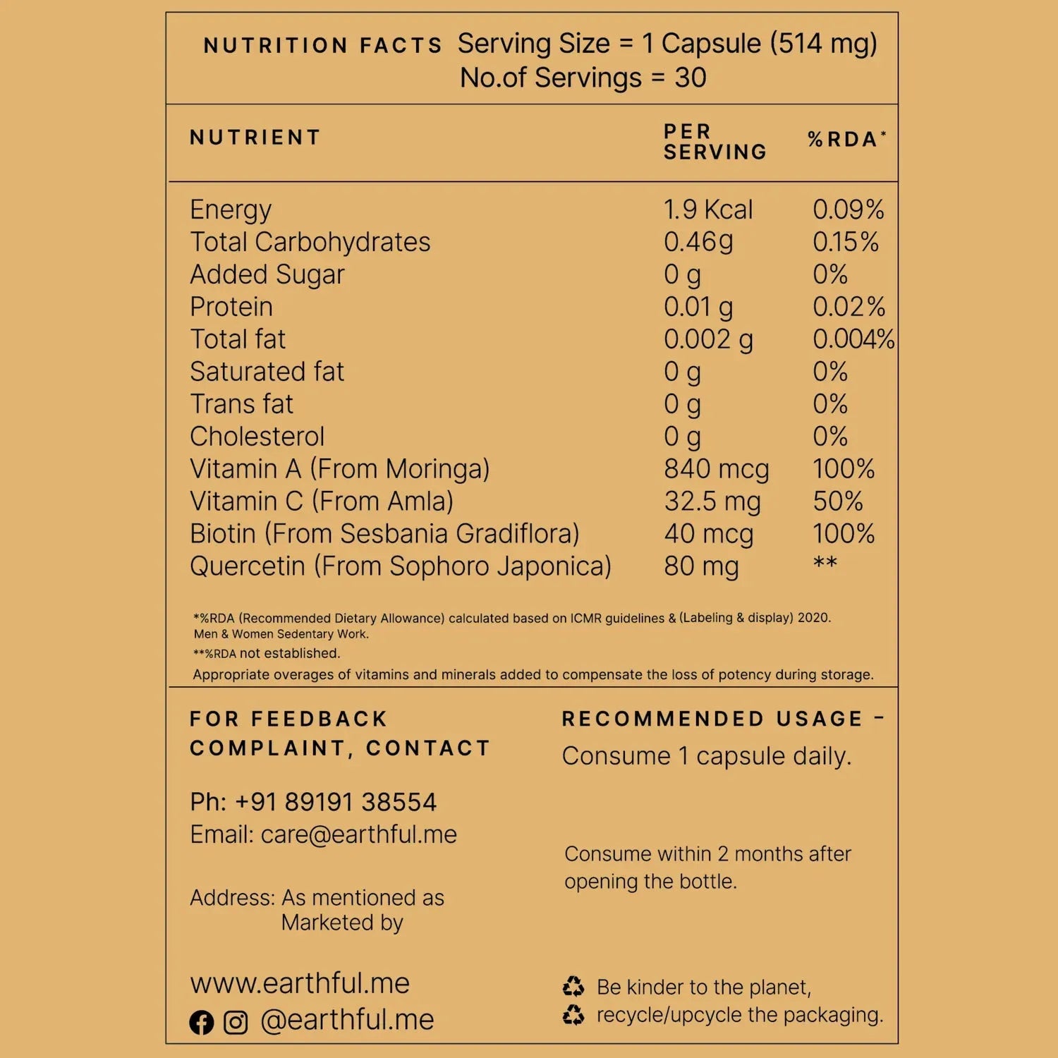 Root Nourish Capsules | Earthful at Broadway
