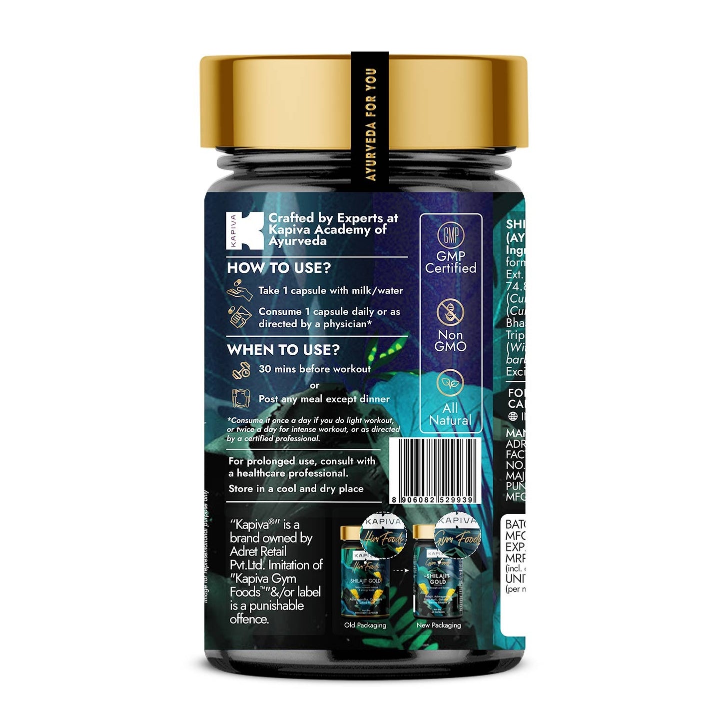 Kapiva Shilajit Gold Capsules | Kapiva at Broadway