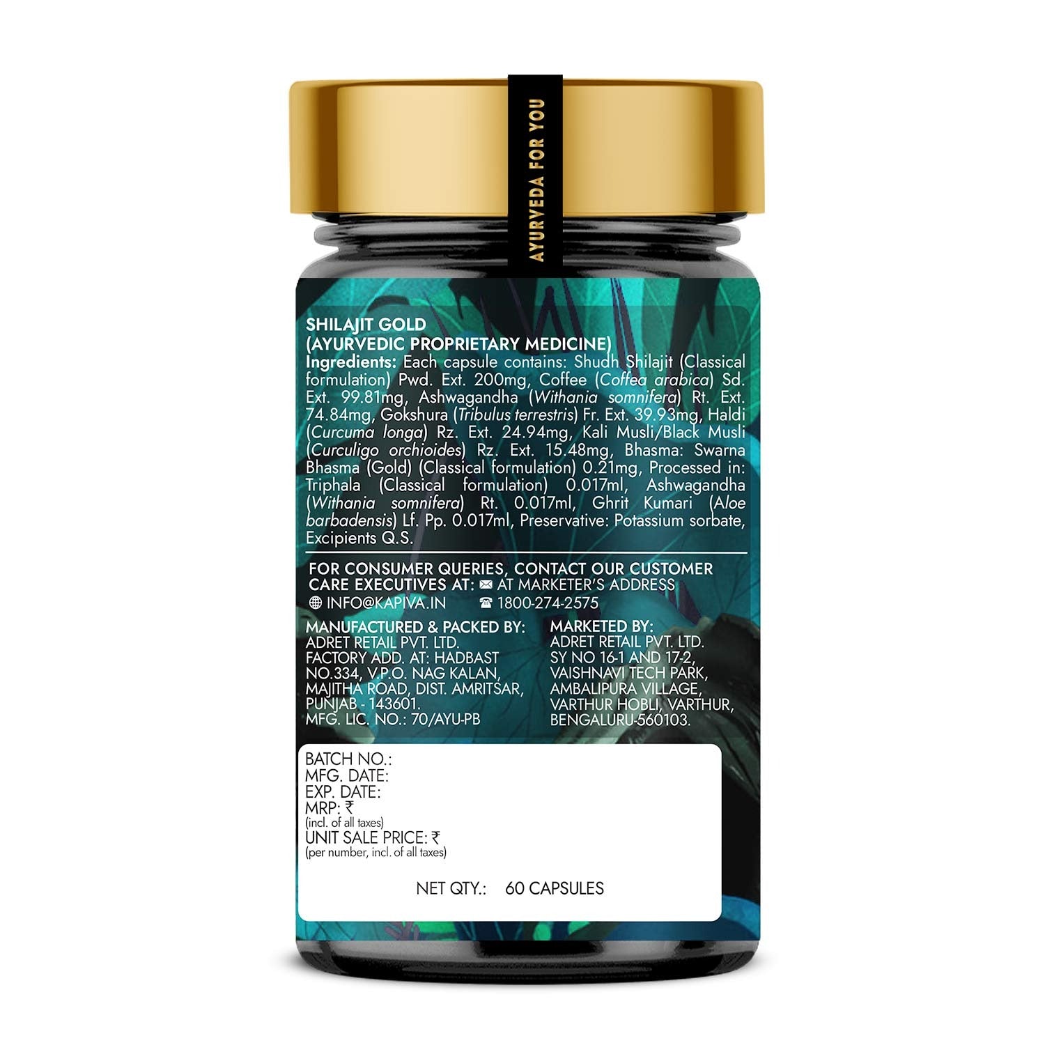 Kapiva Shilajit Gold Capsules | Kapiva at Broadway