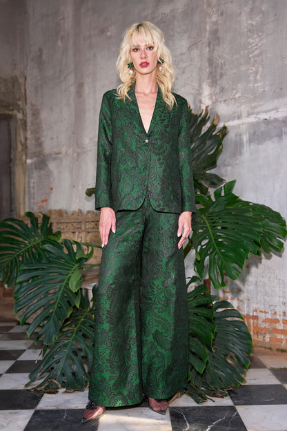 BROCADE WIDE LEGGED PANT | Dash and Dot at Broadway