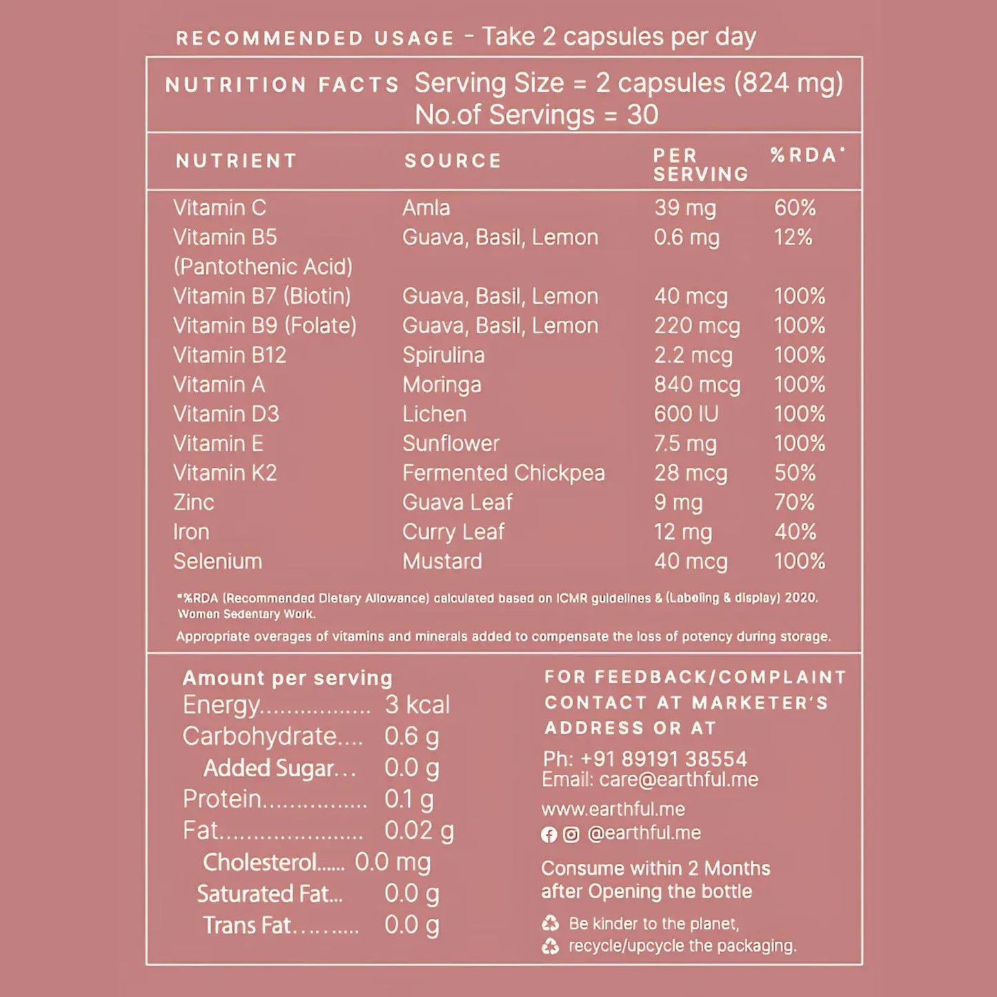 Multivitamin Women 18+ | Earthful at Broadway