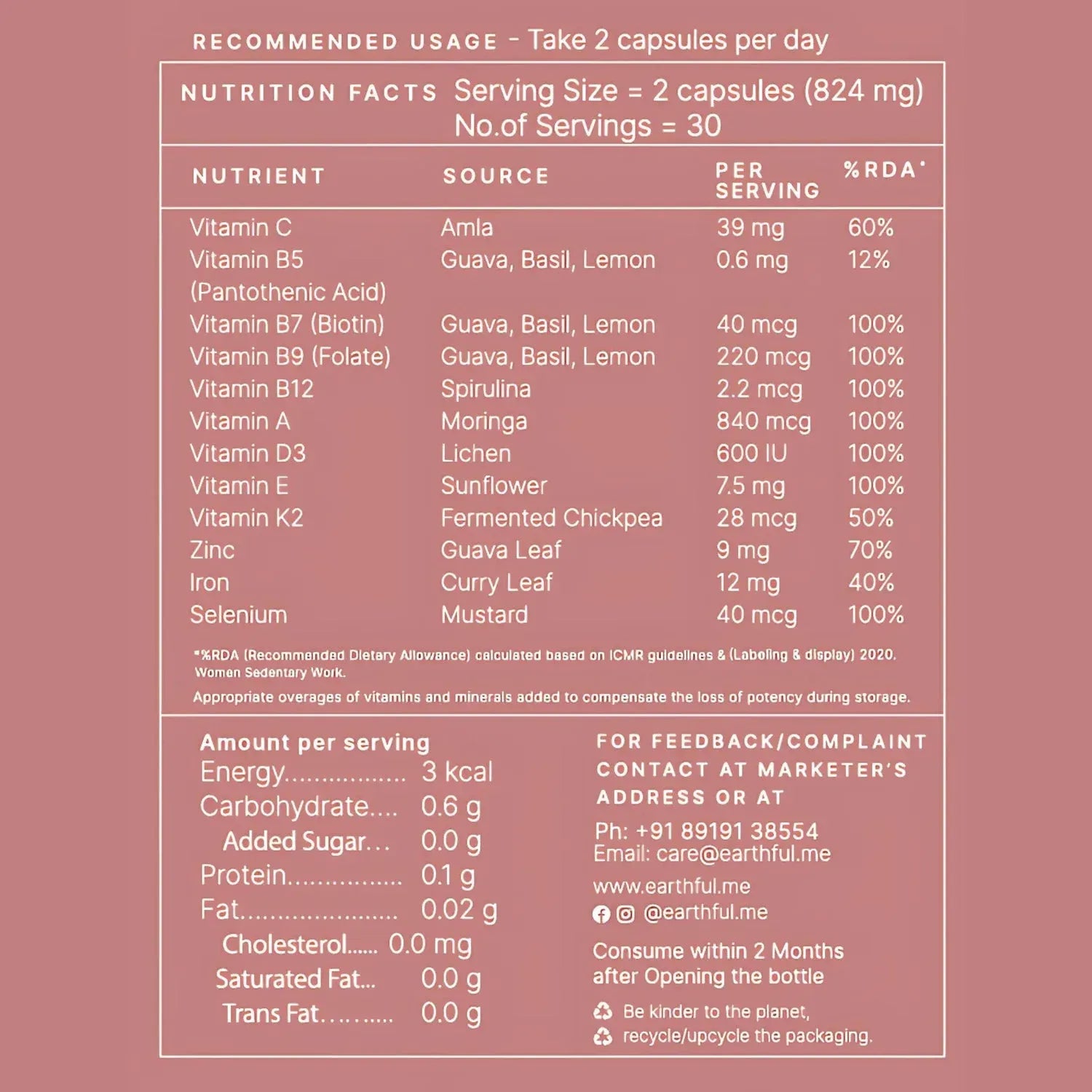 Multivitamin Women 18+ | Earthful at Broadway