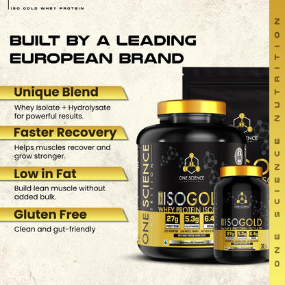 OSN Iso Gold Whey Protein 5lbs Grass Fed Whey 27g Protein Chocolate charge | One Science Nutrition at Broadway