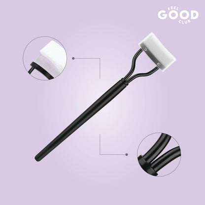 Feel Good Club Eyelash Separator Mascara Comb - Eye Makeup Definer Brush For Natural & False Lashes