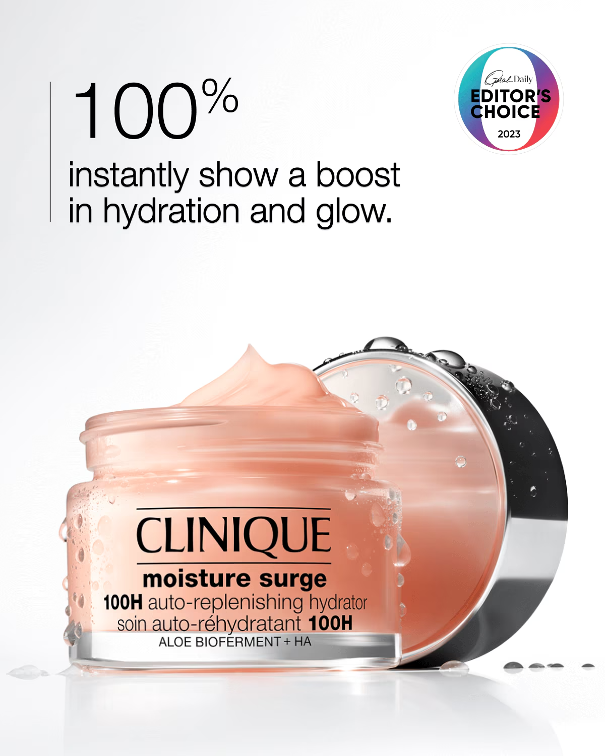Moisture Surge 100H Auto-Replenishing Hydrator with Aloe Vera Bio-Ferment (w/n) | CLINIQUE at Broadway