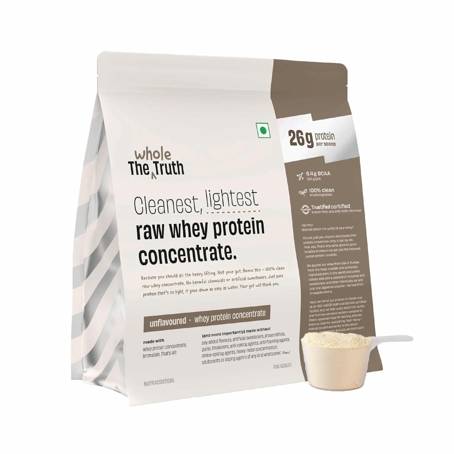 Pro 26G - Unflavoured Concentrate - 1kg | The Whole Truth Foods at Broadway