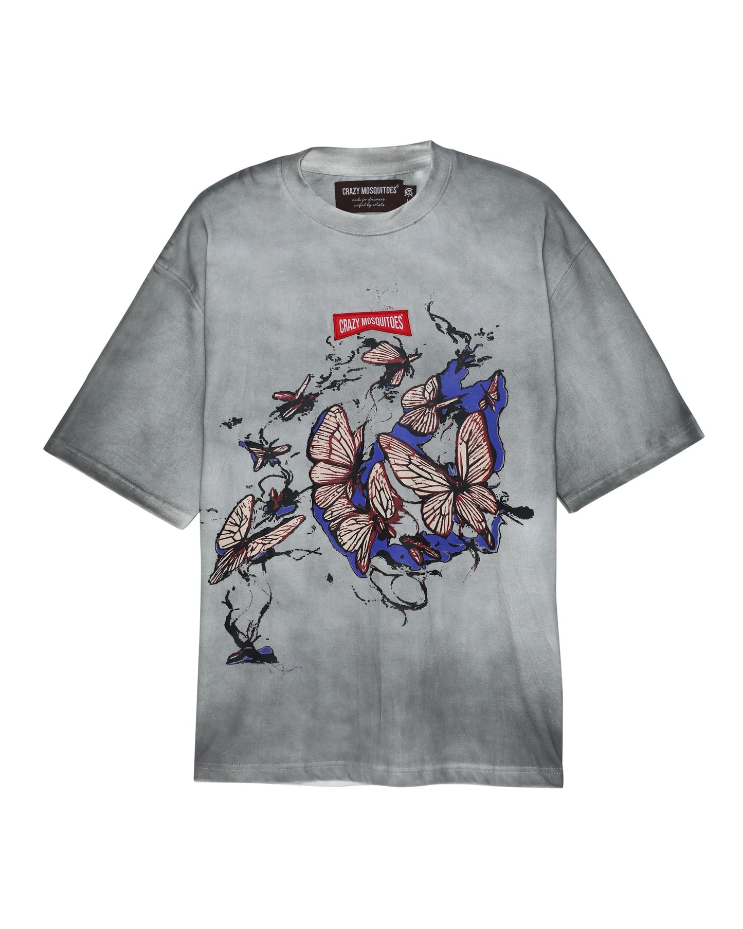 Butterfly T-shirt Grey
