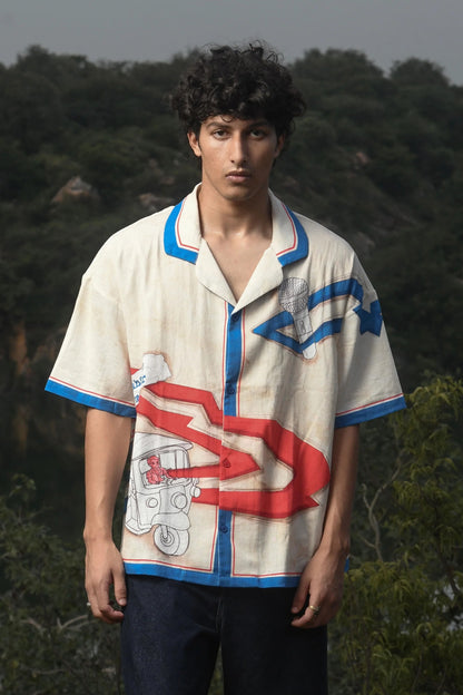 Wat Wat Cuban Half Sleeve Shirt