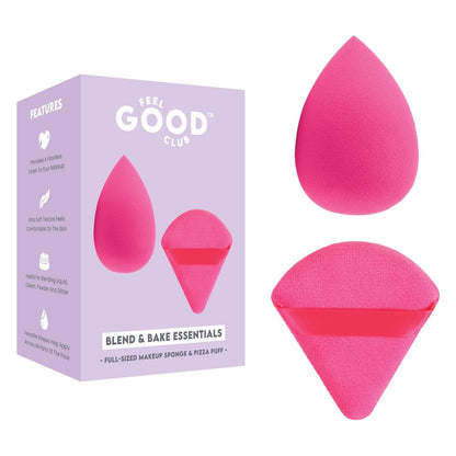 Feel Good Club Bake & Set Pizza Puff - Face Makeup Powder Applicator Blender Beauty Sponge (1 Pc)