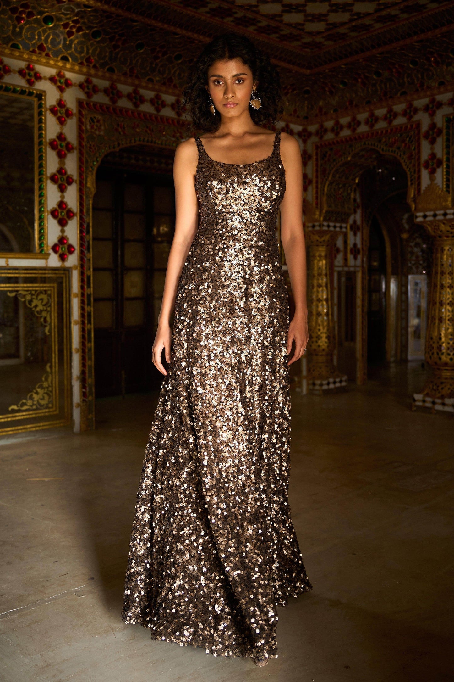 GOLD SEQUIN GOWN | Dash and Dot at Broadway