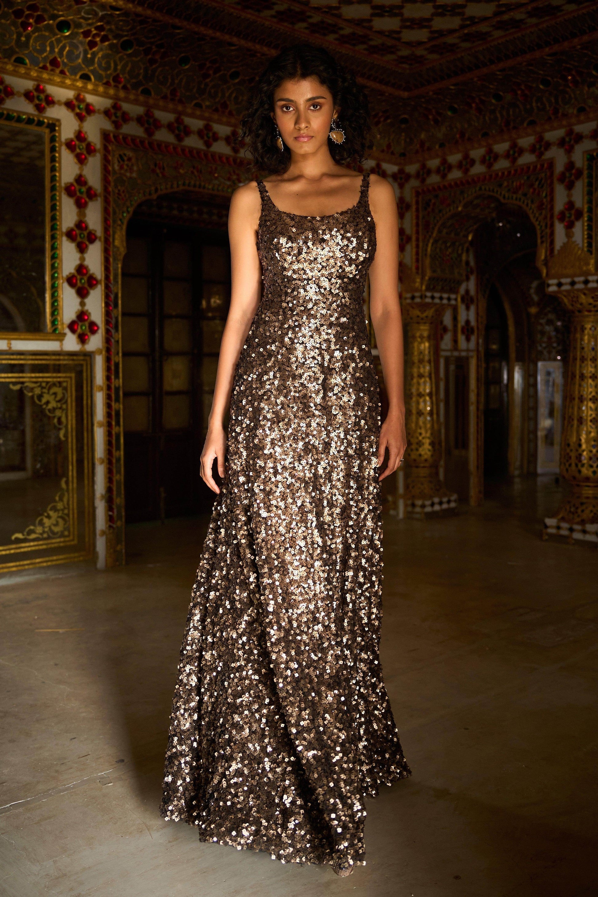 GOLD SEQUIN GOWN | Dash and Dot at Broadway