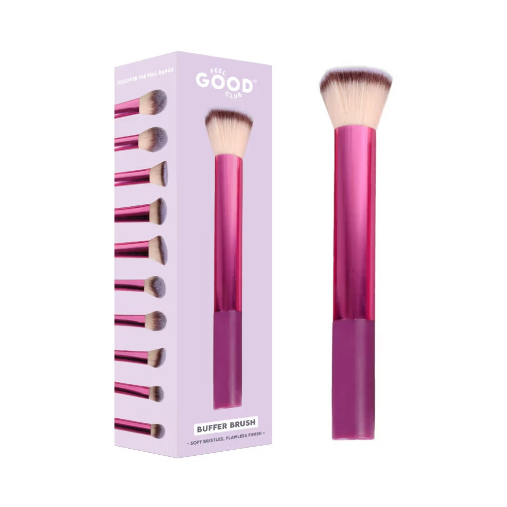 Feel Good Club Buffer Brush For Applying & Blending Foundation Concealer Powder Face & Body Makeup