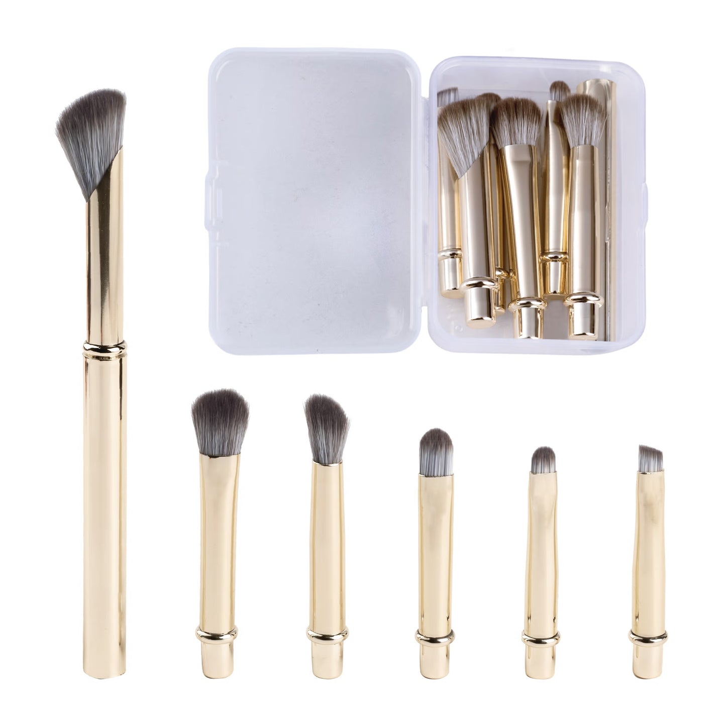 Feel Good Club Detachable Brush Set - 6 Face & Eye Makeup Blending With Luxe Finish