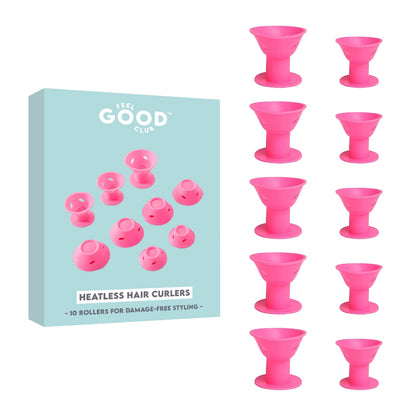Feel Good Club Heatless Hair Rollers (Pack Of 10 Pcs)