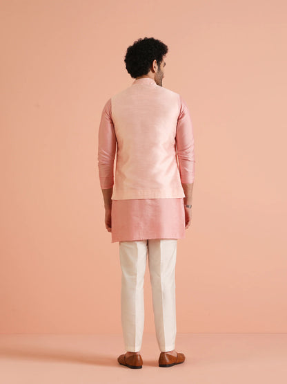 Kisah Men's Blush-Pink Short Jacket