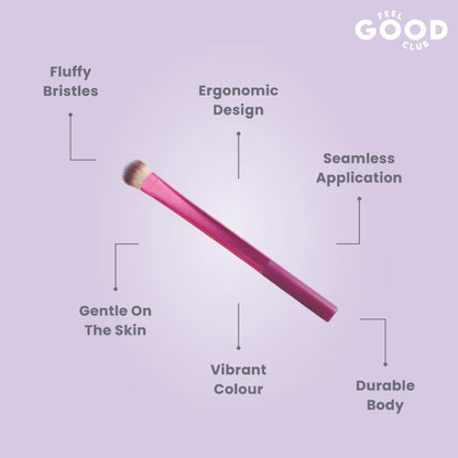 Feel Good Club Eyeshadow Brush For Blending Powder Glitter Chrome Palette Liquid & Cream Eye Makeup