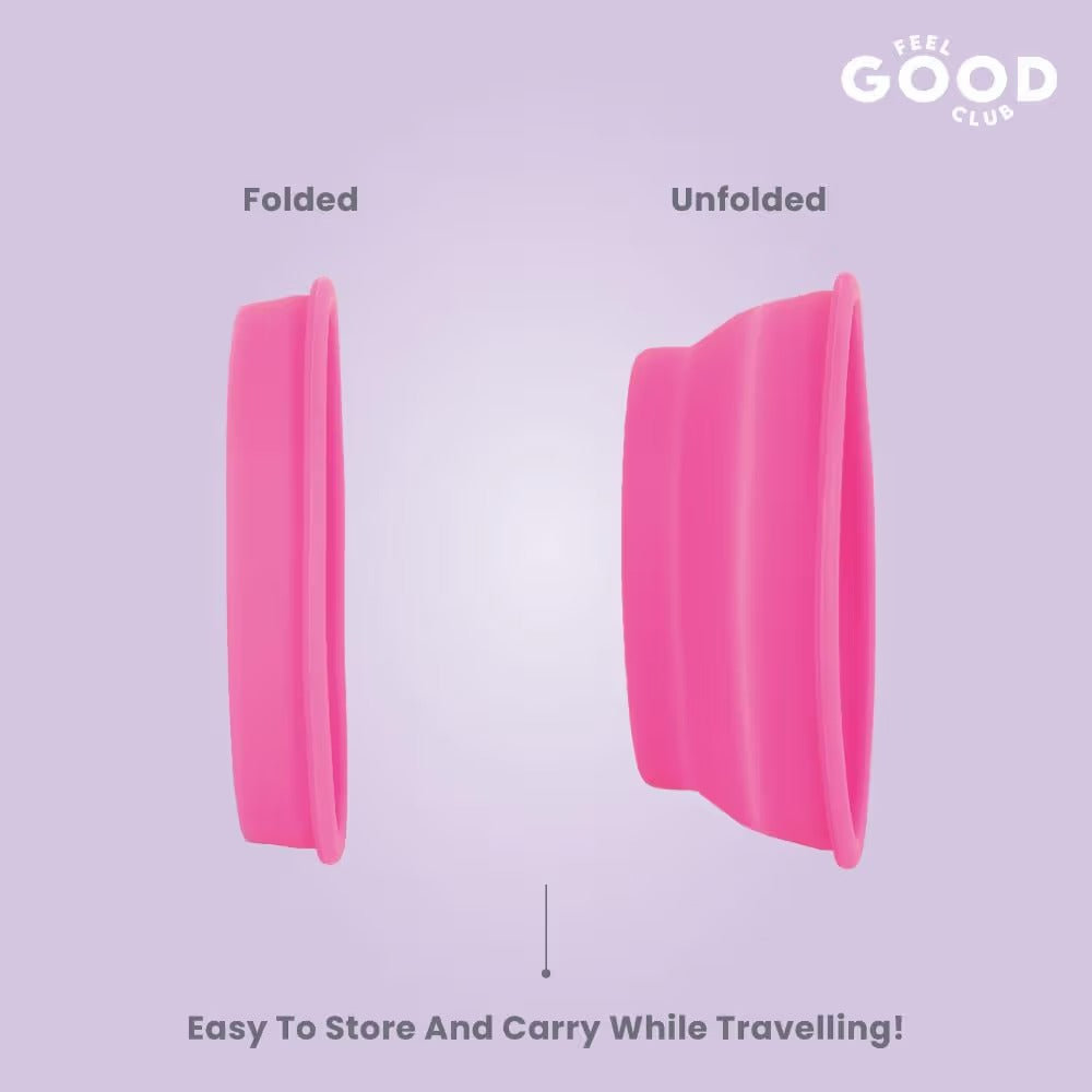 Feel Good Club Swirl & Scrub Mini Foldable Makeup Brush Cleaner Silicone Bowl With Textured Surface