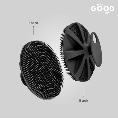 Feel Good Club Silicone Body Scrubber Ultra Soft Bath Brush For Gentle Skin Exfoliation