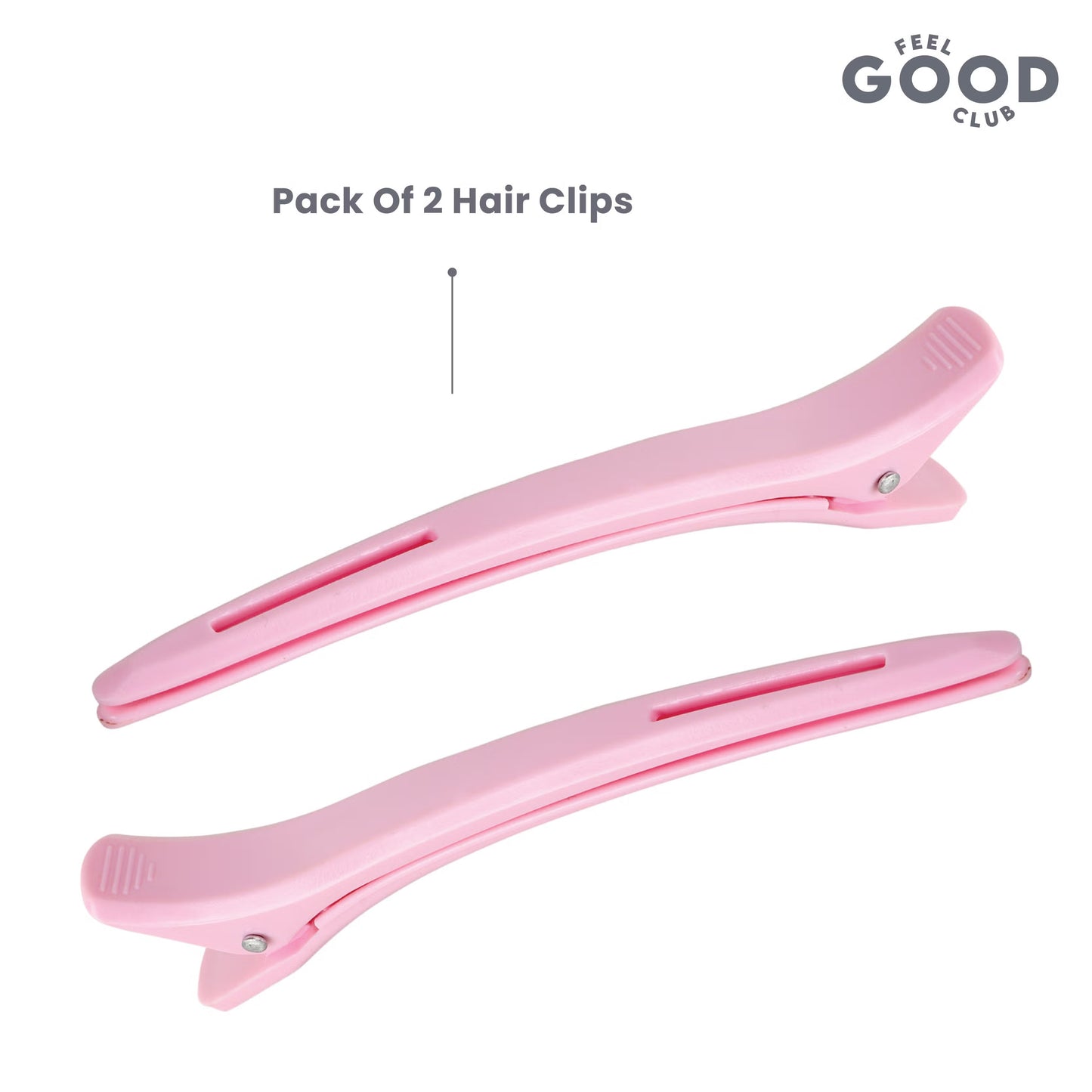 Feel Good Club Hair Section Clips - Set Of 2 Pcs To Use During Everyday Skincare Makeup & Styling
