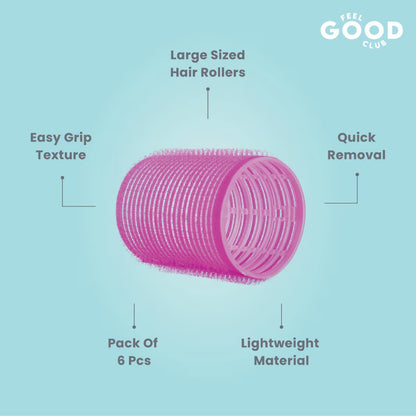 Feel Good Club Large Sized Hair Roller Curlers