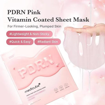 Medicube Pdrn Pink Vita Coating Mask  - (22G X 10Pcs)