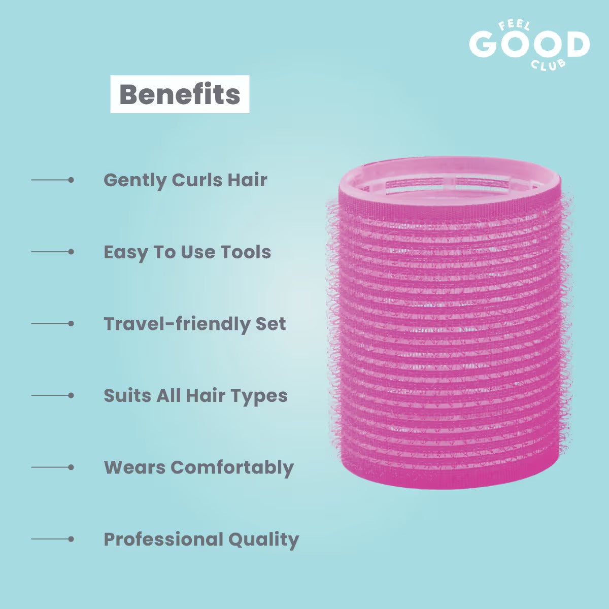 Feel Good Club Large Sized Hair Roller Curlers