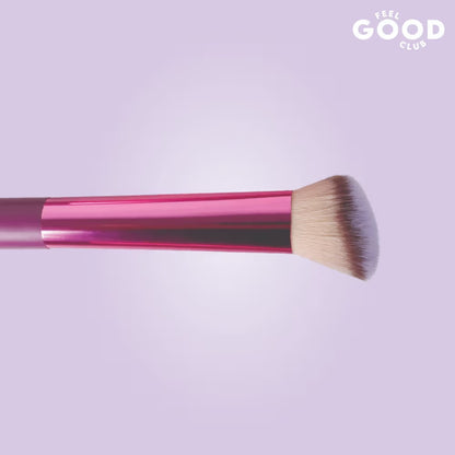 Feel Good Club Contour Bronzer Brush For Sculpting & Blending Powder Liquid & Cream Face Makeup