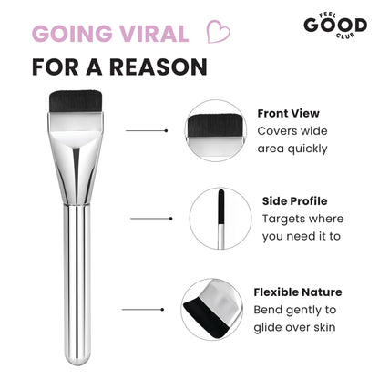 Feel Good Club Spatula Brush For Ultra Thin Layer Of Foundation Face Makeup Applicator & Blender
