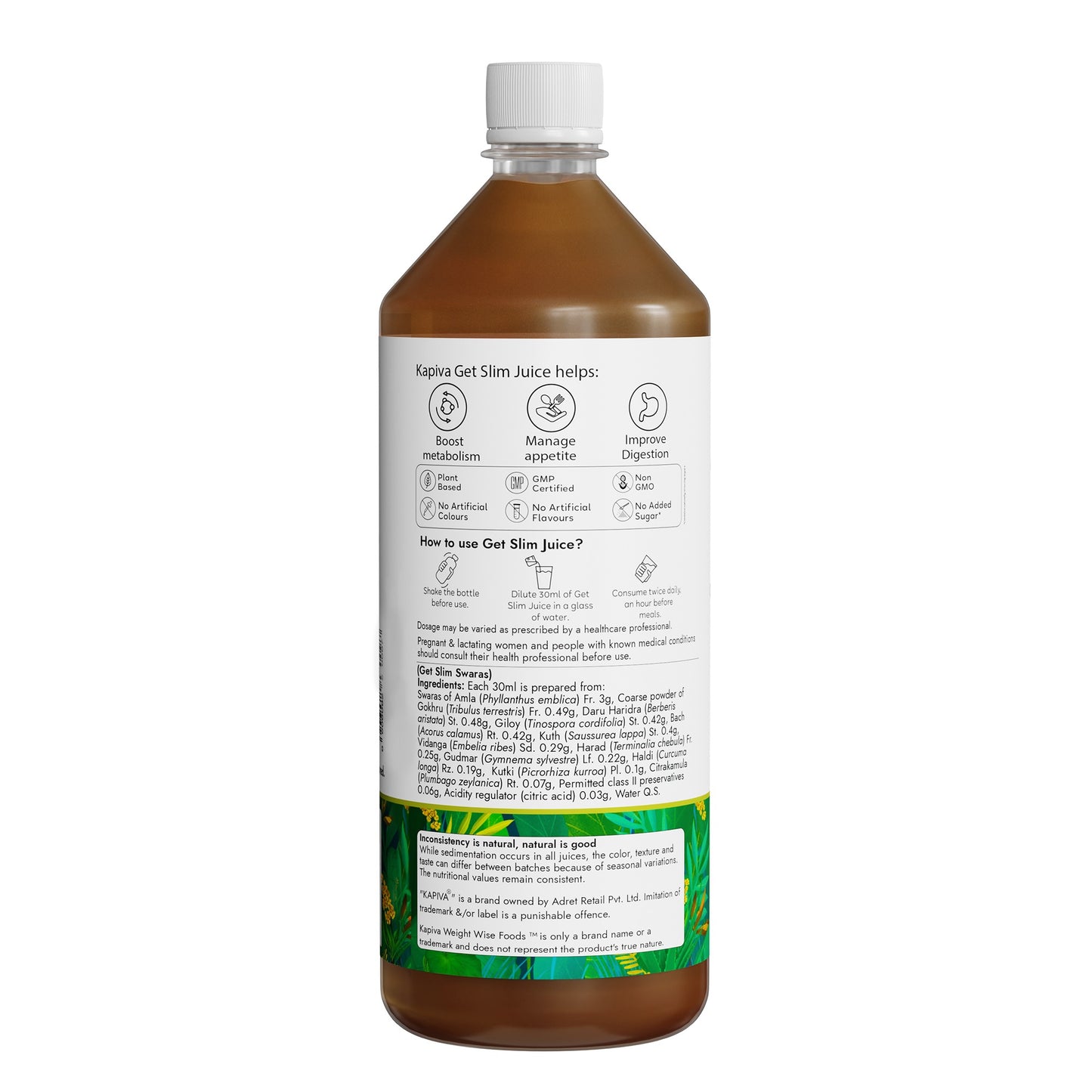 Kapiva Get Slim Juice 1 L | Kapiva at Broadway