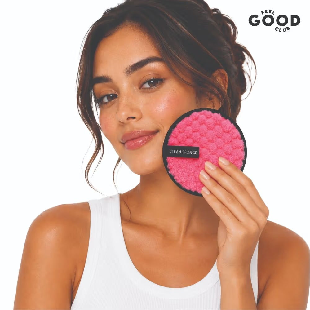 Feel Good Club Makeup Remover Pad - Reusable Soft & Gentle Puff For Face Skin Cleansing (1 Pc)