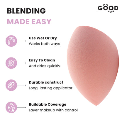 Feel Good Club Slant Cut Makeup Sponge