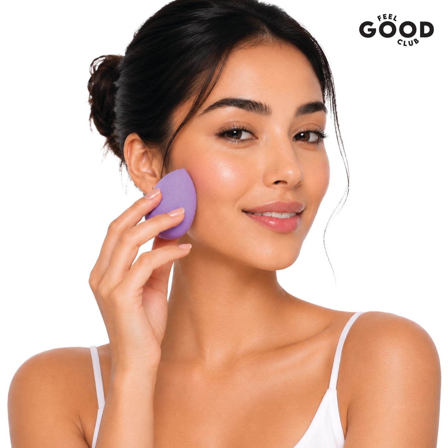 Feel Good Club Sponge & Seat - Makeup Blender With A Stand For Face Foundation Powder Beauty Puff