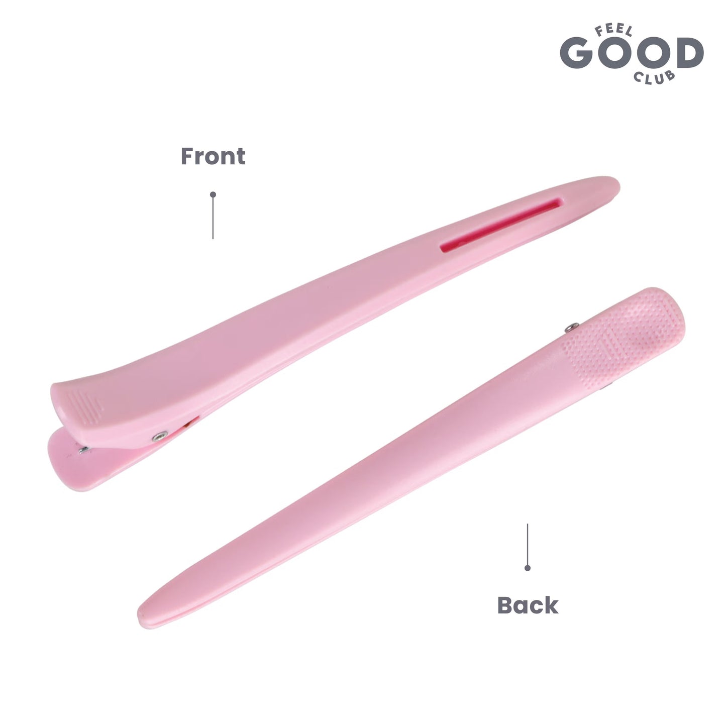 Feel Good Club Hair Section Clips - Set Of 2 Pcs To Use During Everyday Skincare Makeup & Styling