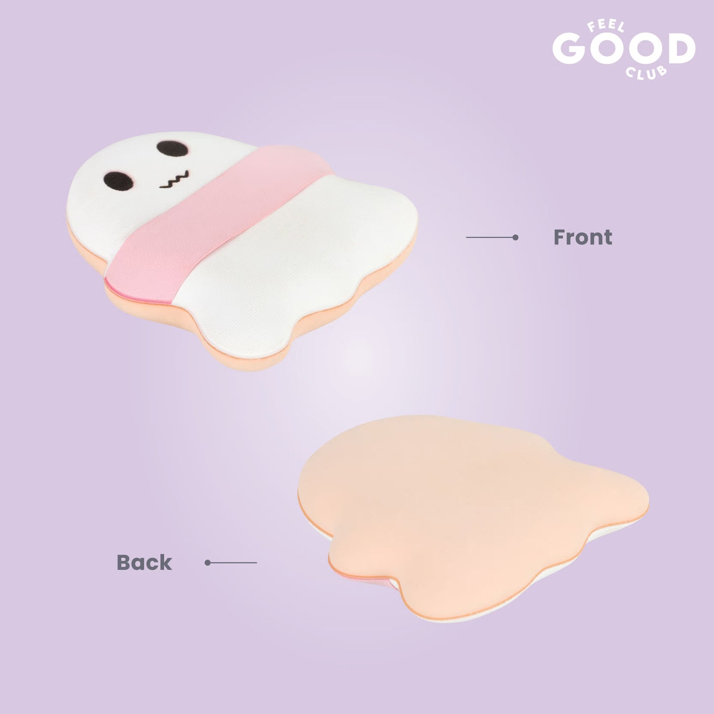 Feel Good Club Spooky Sponge Makeup Cushion Puff For Blending Foundation Concealer Blush & Contour