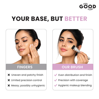 Feel Good Club Spatula Brush For Ultra Thin Layer Of Foundation Face Makeup Applicator & Blender