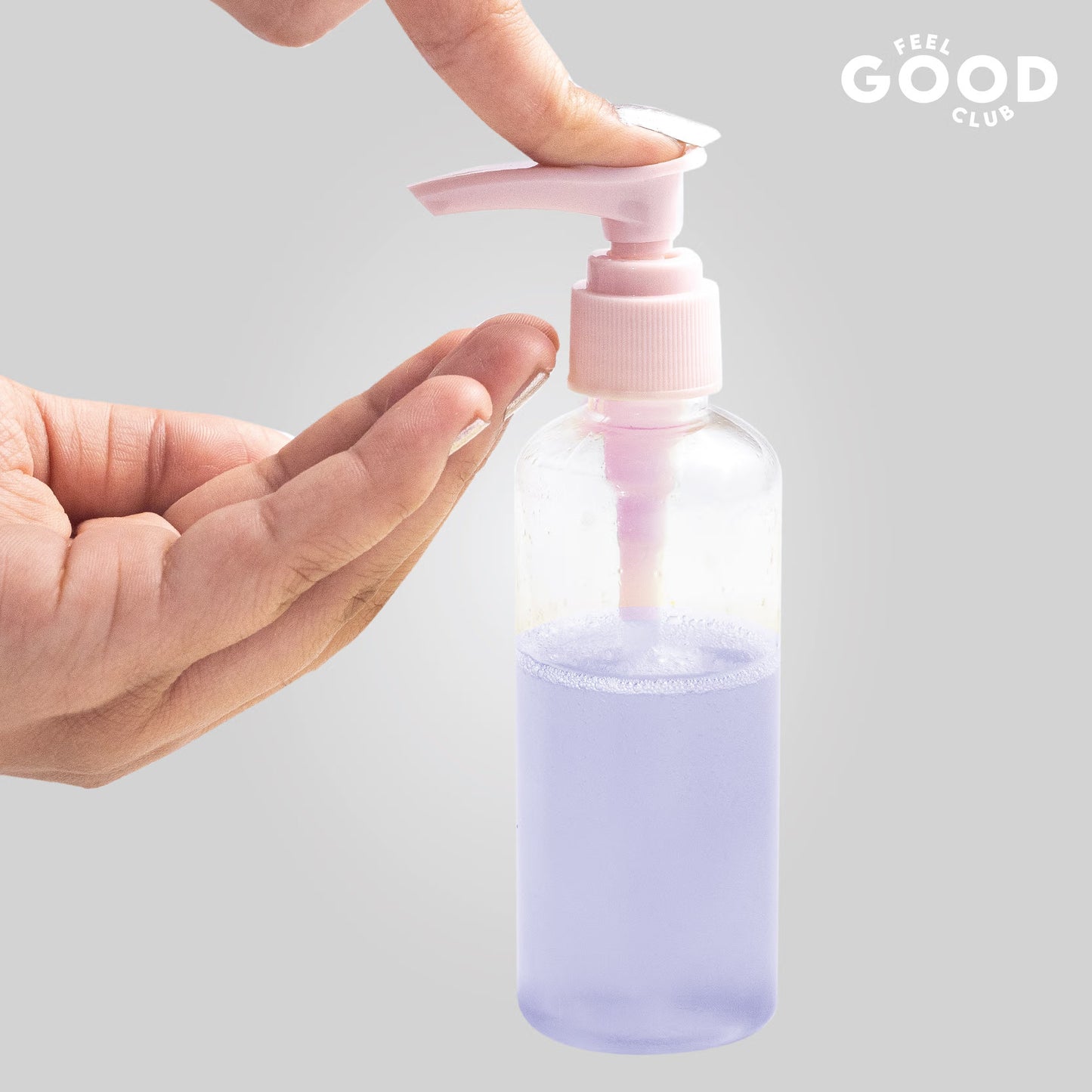 Feel Good Club Travel Toiletry Containers Set For Shampoo, Conditioner, Body Lotion, Skincare, Mists