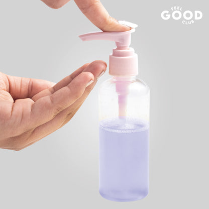 Feel Good Club Travel Toiletry Containers Set For Shampoo, Conditioner, Body Lotion, Skincare, Mists
