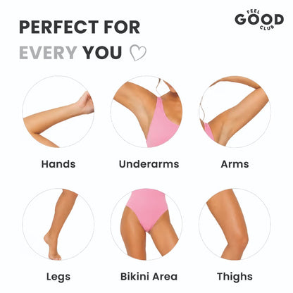 Feel Good Club Twin Blade Razors - Pack Of 5 Units For Quick & Painless Body Shaving & Hair Removal