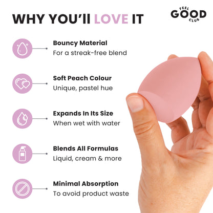Feel Good Club Slant Cut Makeup Sponge