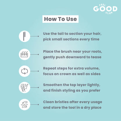 Feel Good Club Teasing Brush For Hair Styling