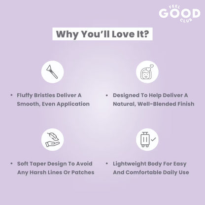 Feel Good Club Smudger Brush For Blending Eyeliner Kajal Eyeshadow For Smokey/ Gradient Eye Makeup