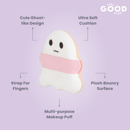 Feel Good Club Spooky Sponge Makeup Cushion Puff For Blending Foundation Concealer Blush & Contour