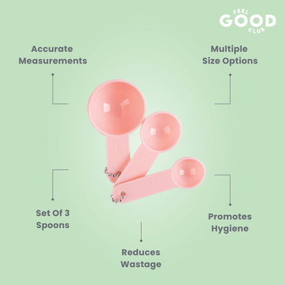 Feel Good Club Skincare Mixing Set - 1 Bowl 3 Mini Spoons 1 Spatula & 1 Brush For Face Packs & Masks