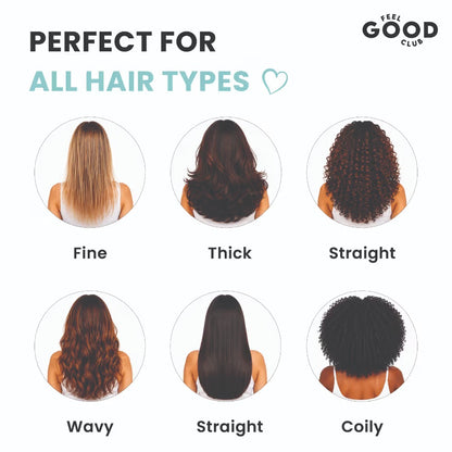 Feel Good Club Pink Smoothing Paddle Brush For Hair Frizz-Control Quick Detangling & Daily Styling