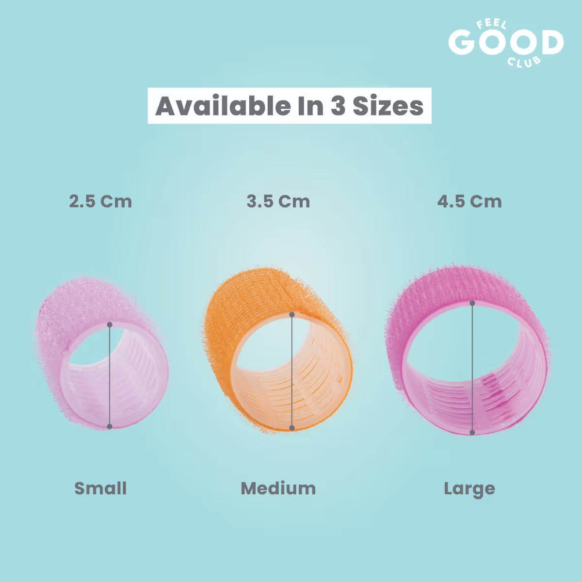 Feel Good Club Large Sized Hair Roller Curlers