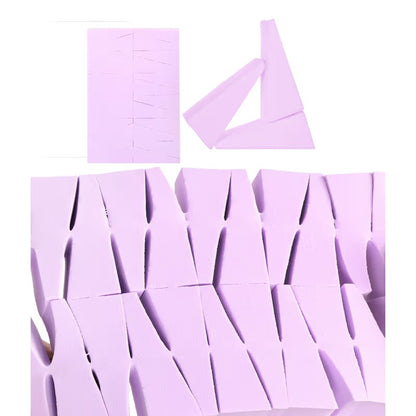 Feel Good Club Makeup Wedges Triangle Shaped Mini Beauty Sponge Blender Powder Puffs - Pack Of 24