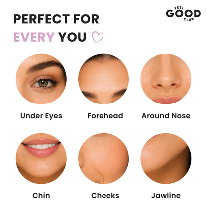 Feel Good Club Makeup Munchies- 6 Full-sized Pizza Powder Beauty Puffs In A Box Case (Mixed Colours)