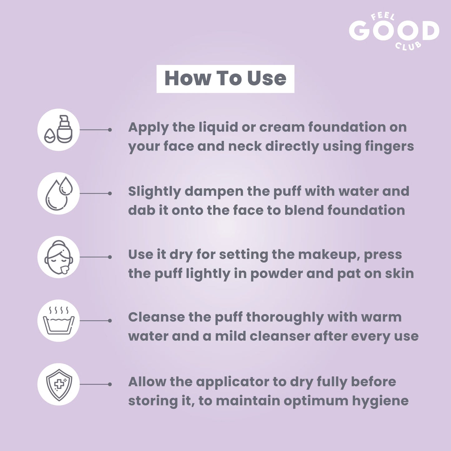 Feel Good Club Spooky Sponge Makeup Cushion Puff For Blending Foundation Concealer Blush & Contour