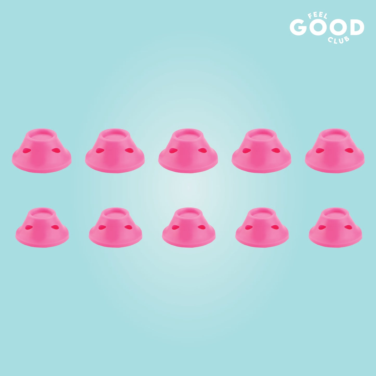 Feel Good Club Heatless Hair Rollers (Pack Of 10 Pcs)