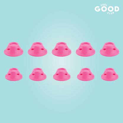 Feel Good Club Heatless Hair Rollers (Pack Of 10 Pcs)